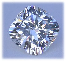 cushion cut Asha simulated diamond
