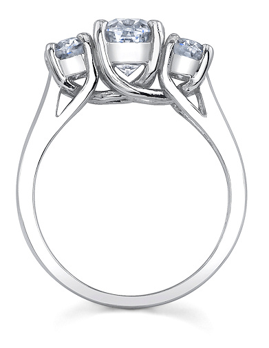 Trellis oval ring side